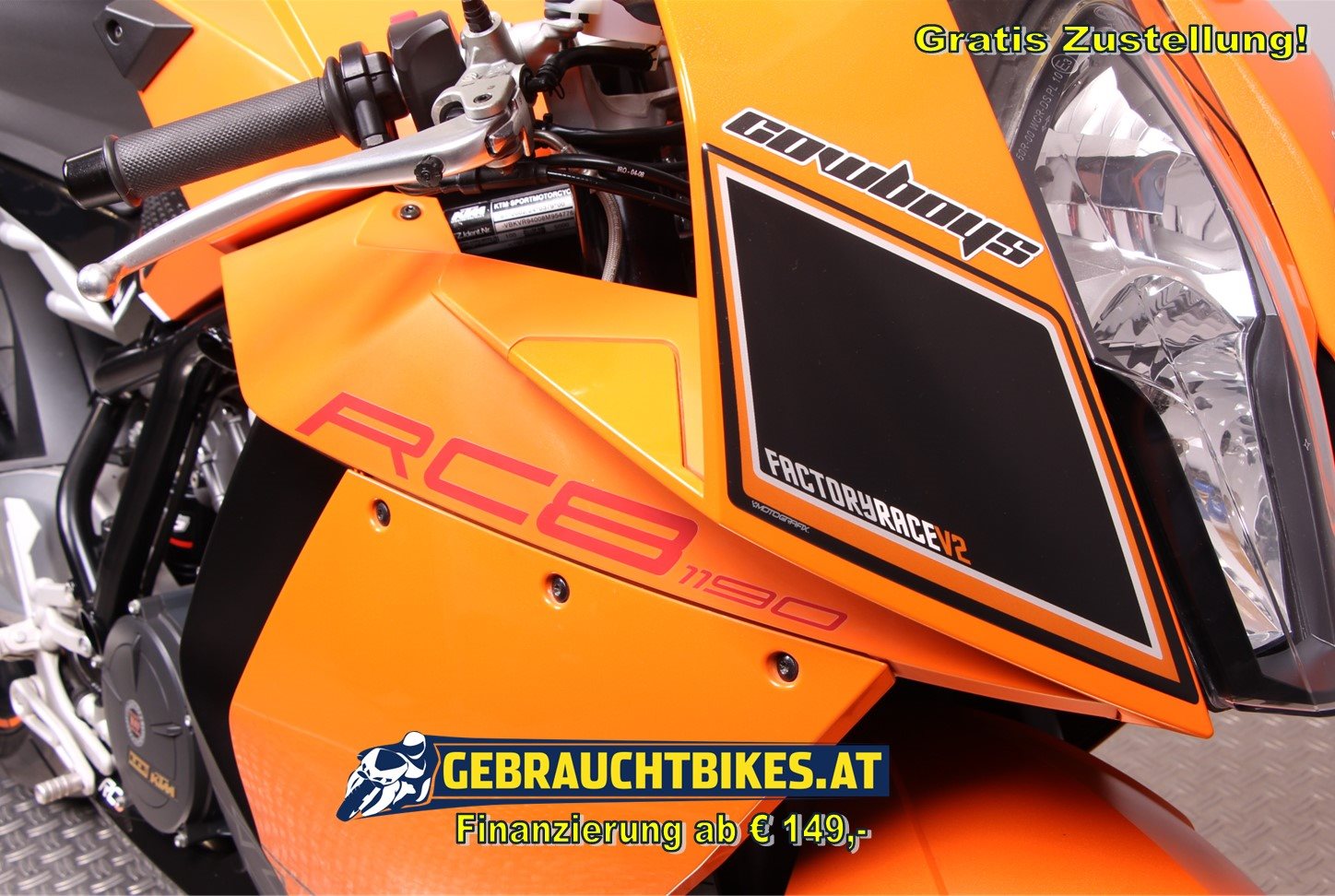 KTM 1190 RC8 Motorrad, gebraucht
