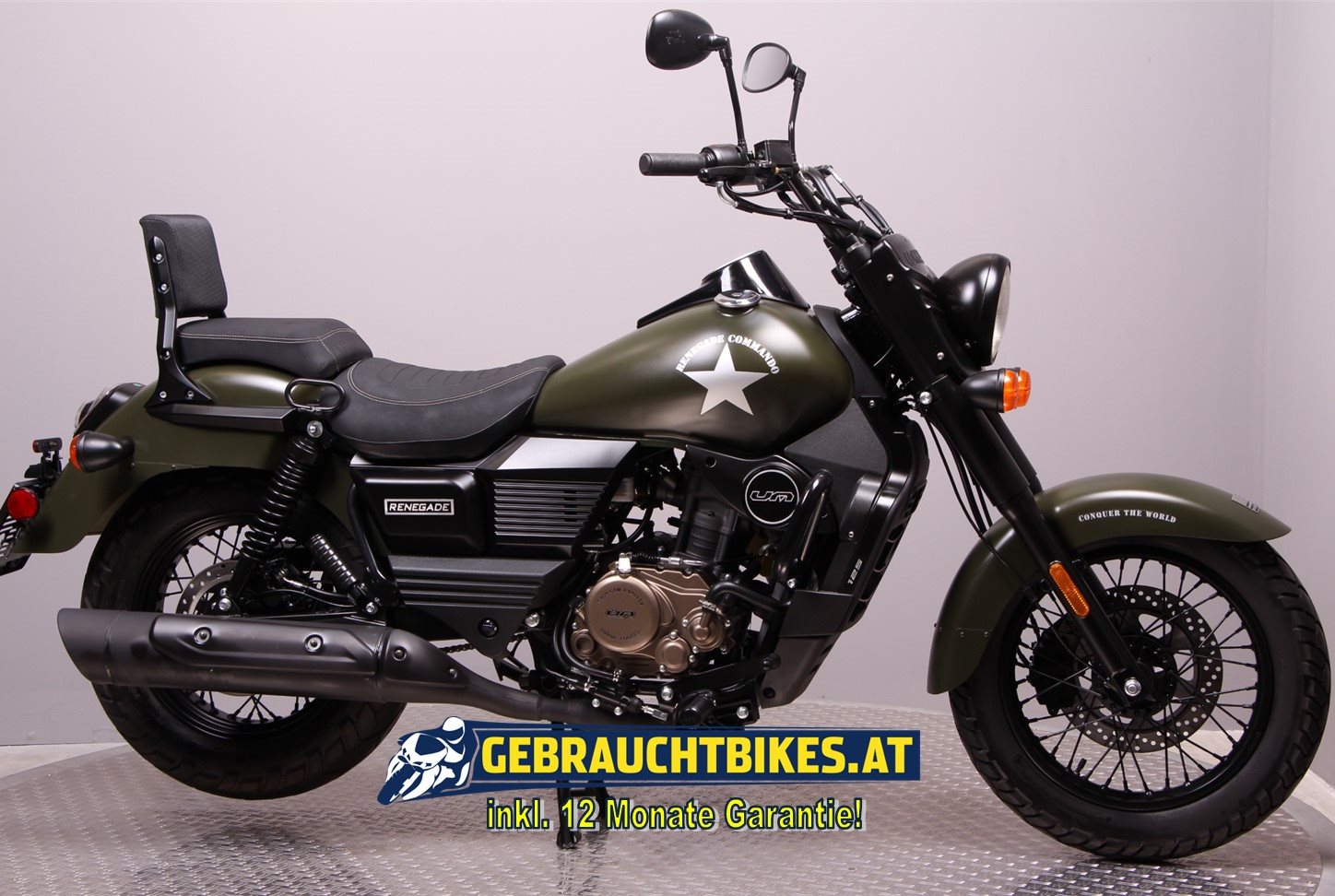 United Motors UM Renegade Commando 125 Motorrad, gebraucht