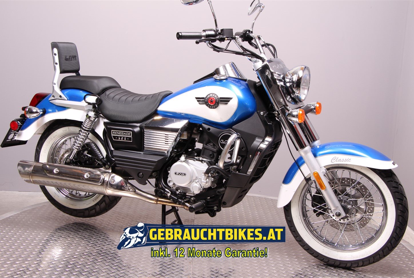 United Motors UM Renegade Commando Classic 125 Motorrad, gebraucht